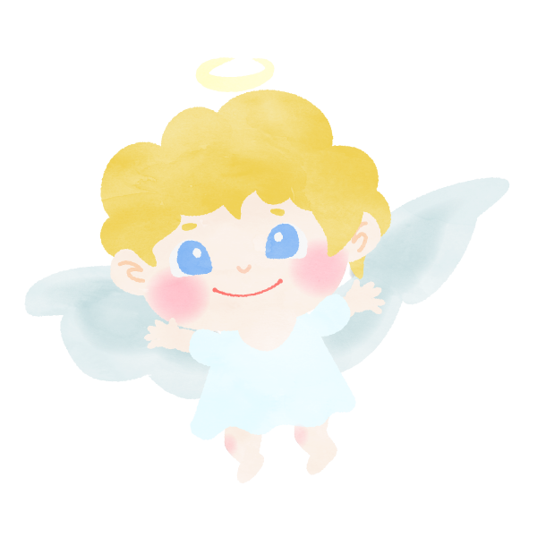 天使のイラスト　Ilustração do anjo